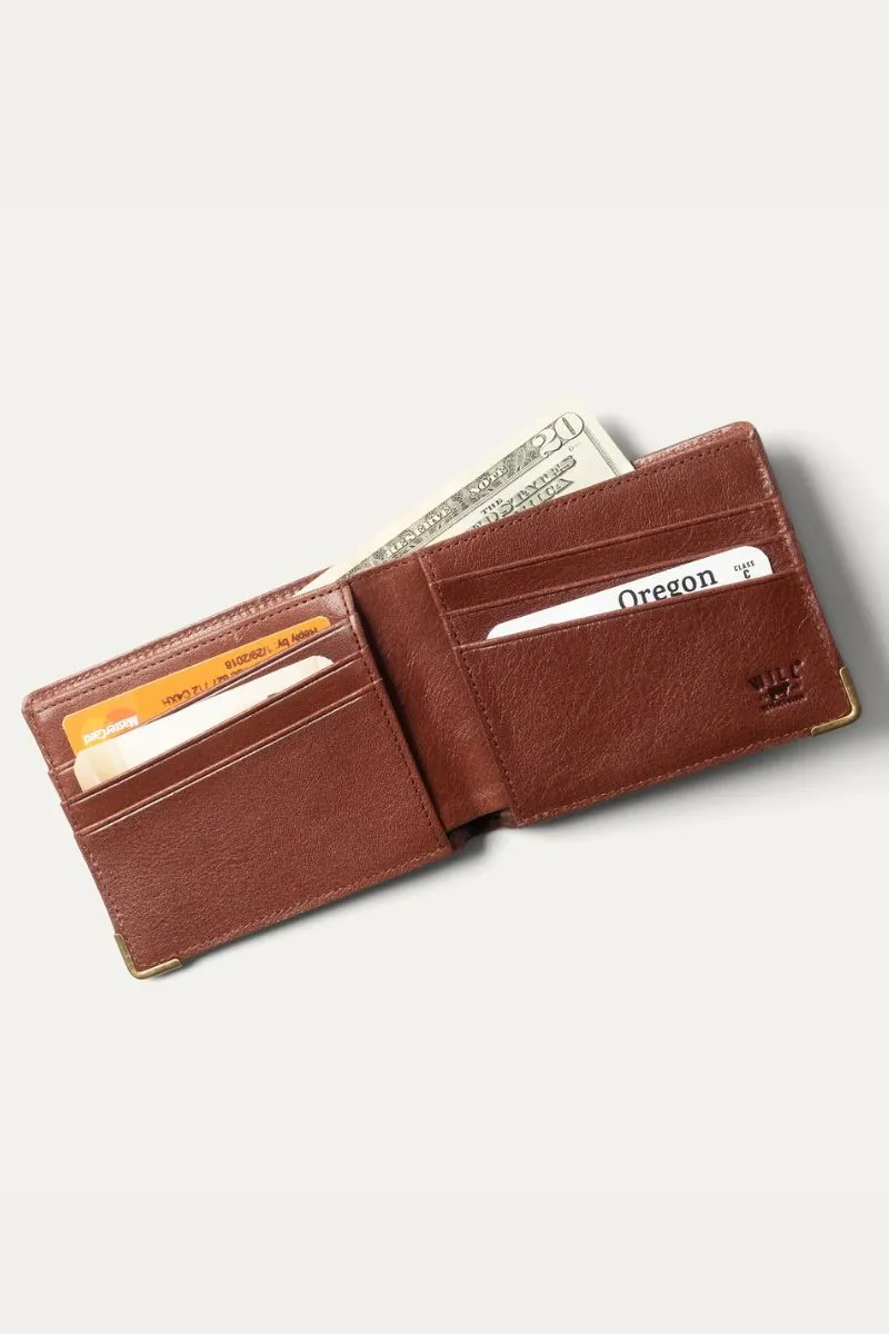 William Italian Leather Billfold