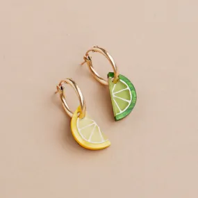 Wolf & Moon Mini Lemon & Lime Slice Hoops