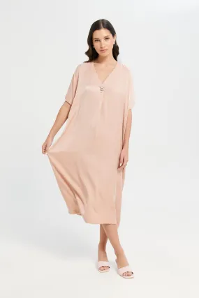 Women Pink Kaftan Dress