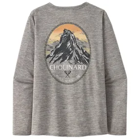 Women's L/S Capilene Cool Daily Graphic Shirt - Lands - Chouinard Crest: Feather Grey