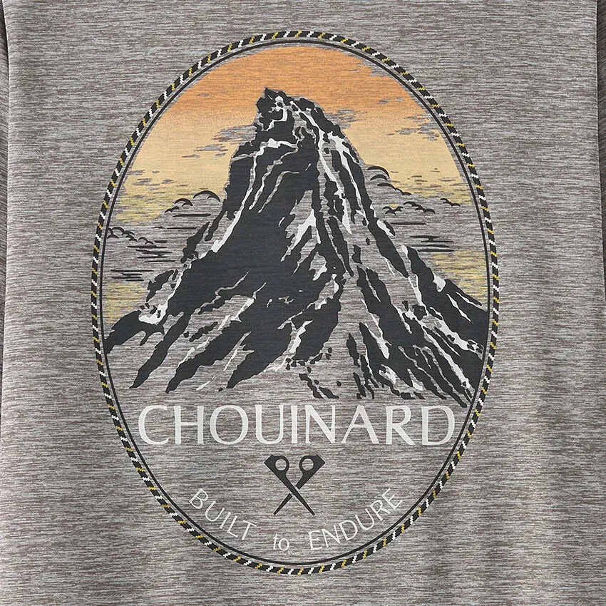 Women's L/S Capilene Cool Daily Graphic Shirt - Lands - Chouinard Crest: Feather Grey