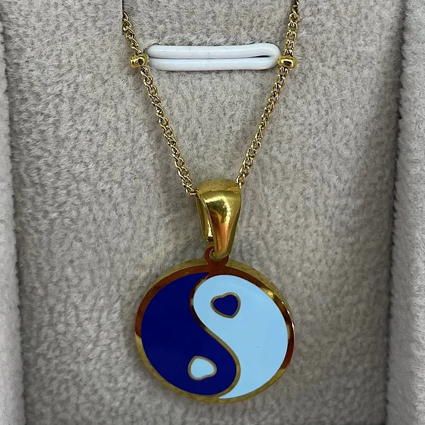 Yin and Yang and mushroom necklaces